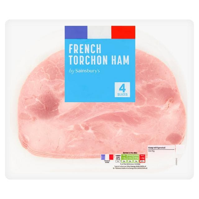 Sainsbury's French Torchon Ham x4 Slices 200g - gallery image 1
