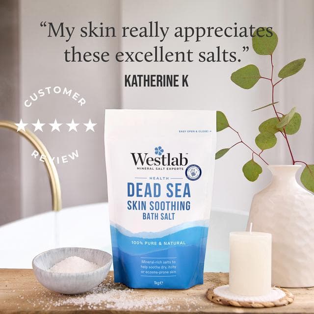 Westlab Pure Mineral Dead Sea Bath Salt 1kg - gallery image 5