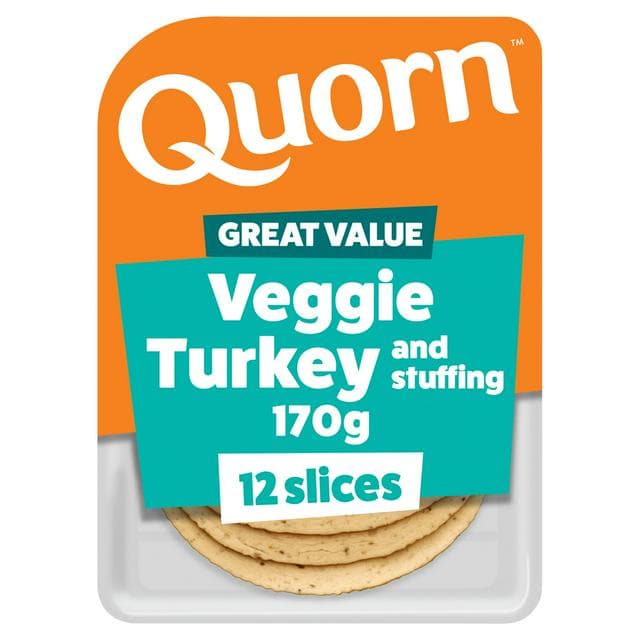 Quorn Vegetarian Turkey & Stuffing Slices 170g - gallery image 1