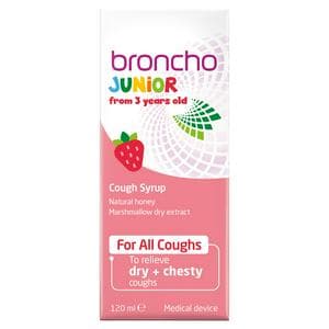 Bronchostop Junior Childrens Cough Syrup For Kids Aged 3+ 120ml