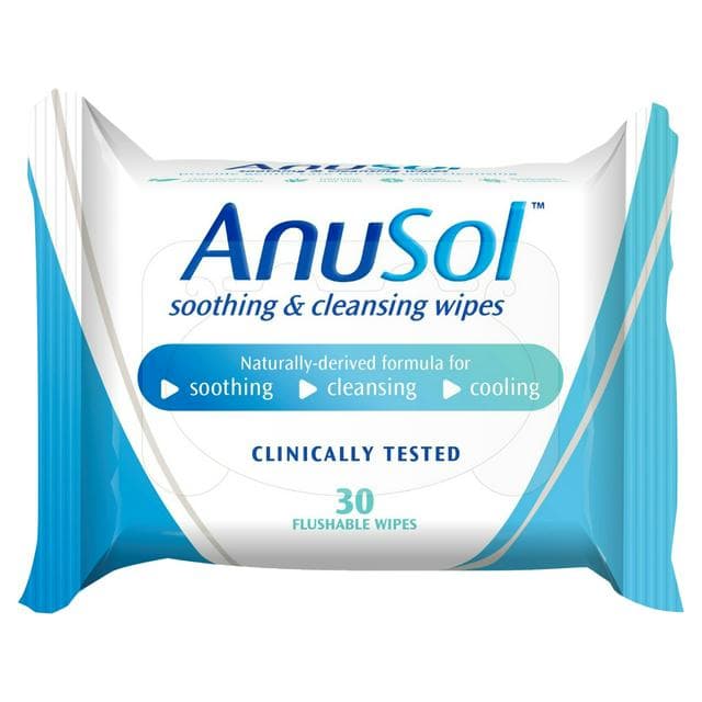 Anusol Soothing & Cleansing Flushable Wipes x30 - gallery image 1