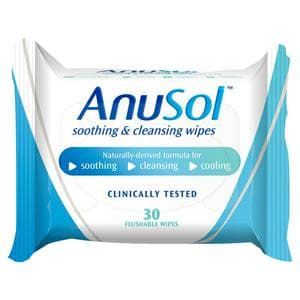 Anusol Soothing & Cleansing Flushable Wipes x30