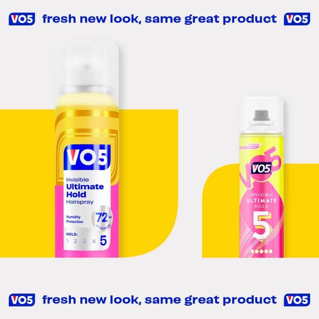 Vo5 Invisible Ultimate Hold Hairspray for Controllable Hair 400 ml - gallery image 5