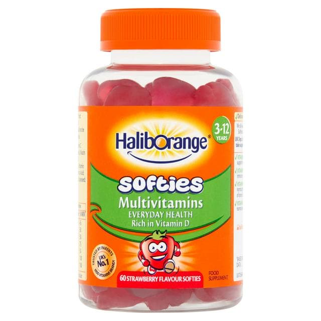 Haliborange Multivitamins Strawberry Flavour Softies, 3-12 Years x60 - gallery image 1