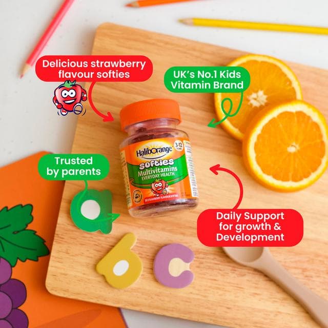 Haliborange Multivitamins Strawberry Flavour Softies, 3-12 Years x60 - gallery image 6