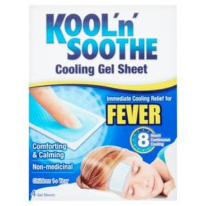 Kool N Soothe Cooling Gel Sheet Children 1+ Year x4