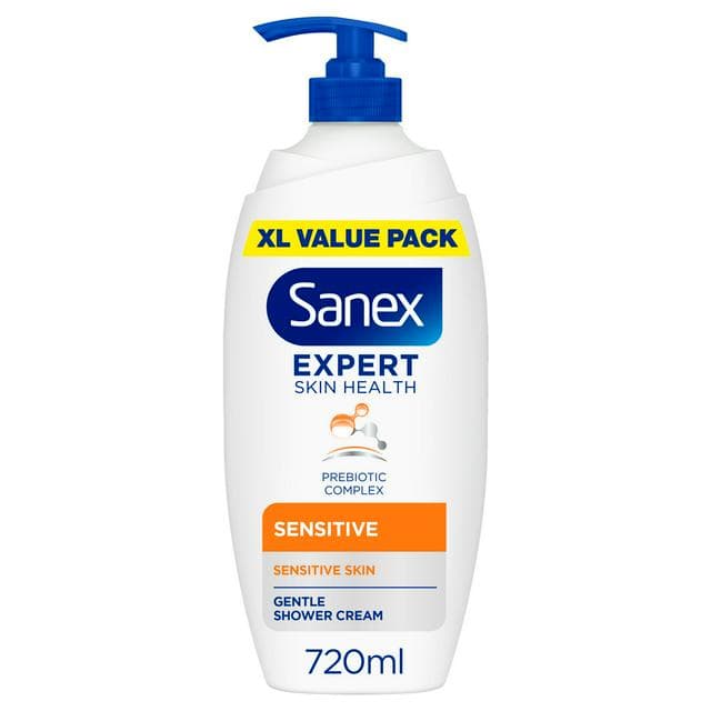 Sanex Expert Skin Health Sensitive Shower Gel Body Wash Pump 720ml - gallery image 1