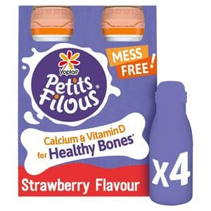 Petits Filous Kids Strawberry Yoghurt Drink 4x100g