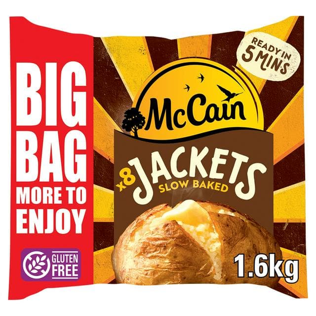 McCain x8 Slow Baked Jacket Potato 1.6kg - gallery image 1