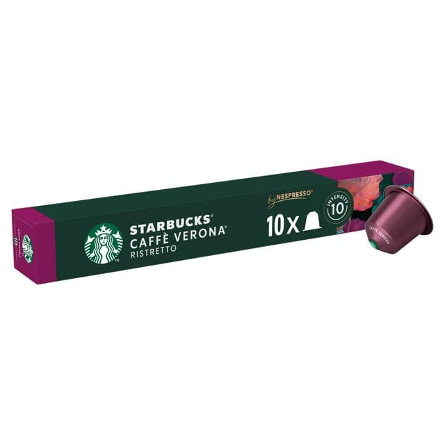 Starbucks by Nespresso Caffe Verona Espresso Coffee Pods x10 - gallery image 1