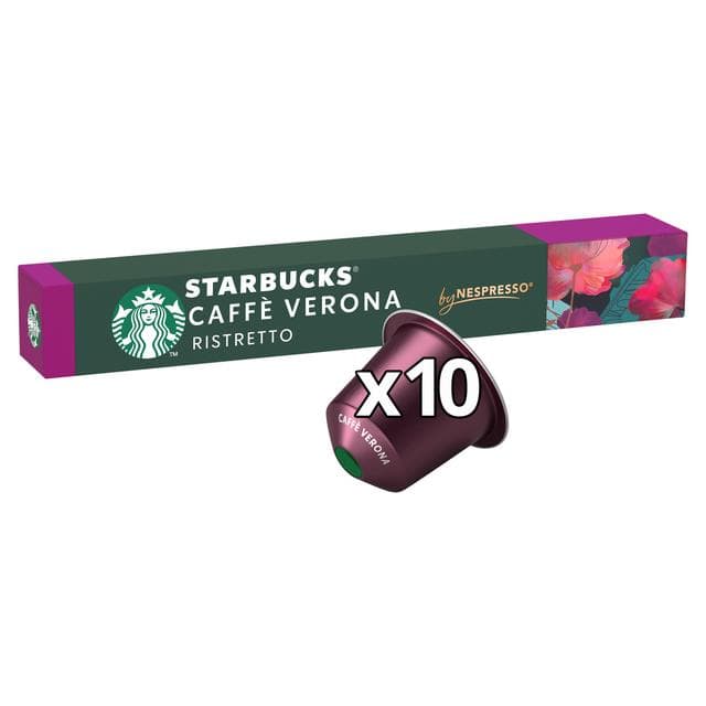 Starbucks by Nespresso Caffe Verona Espresso Coffee Pods x10 - gallery image 2