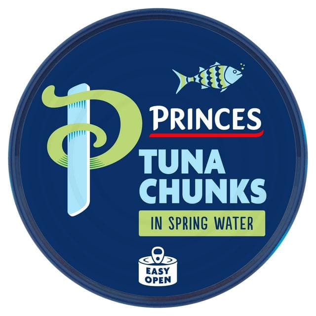Princes 145g in Spring Water Tuna Chunks (102g Drained) - gallery image 1