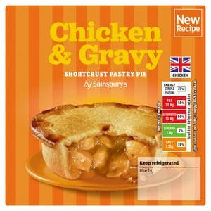 Sainsbury's Chicken & Gravy Shortcrust Pastry Pie 200g