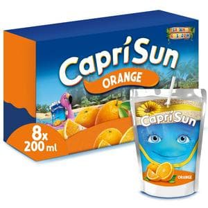 Capri Sun 8 x 200ml Orange Kids Juice Drink