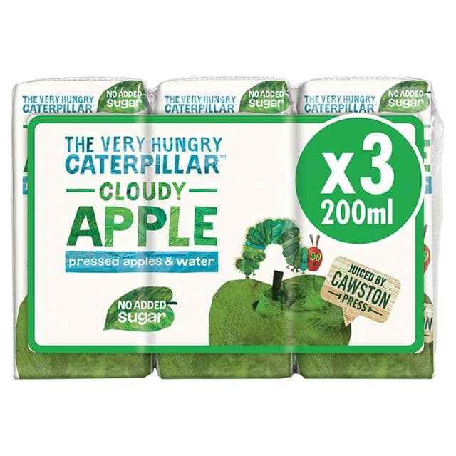 The Very Hungry Caterpillar Cloudy Apple Pressed Apple 3 x 200ml - gallery image 1