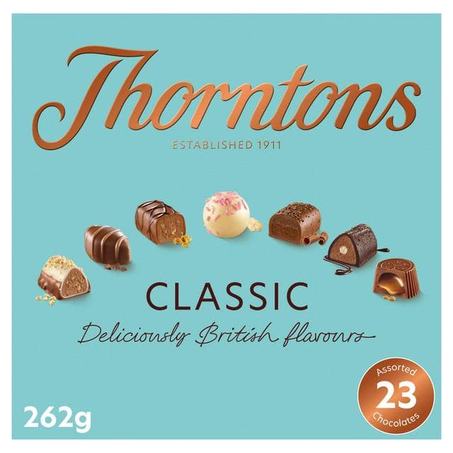 Thorntons Classic Collection Milk, Dark & White Chocolate Gift Box 262g - gallery image 1