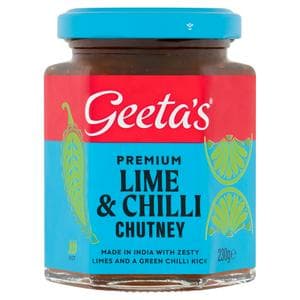 Geeta's 230g Premium Lime & Chilli Chutney Hot