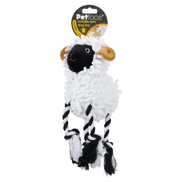 Petface Noodle Ram Plush Dog Toy - gallery image 1