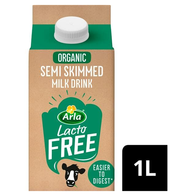 Arla Lactofree Organic Semi Skimmed Milk Drink 1 Litre - gallery image 1