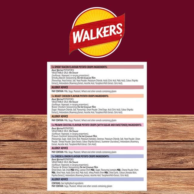 Walkers Meaty Variety Multipack Crisps 20x25g - gallery image 5