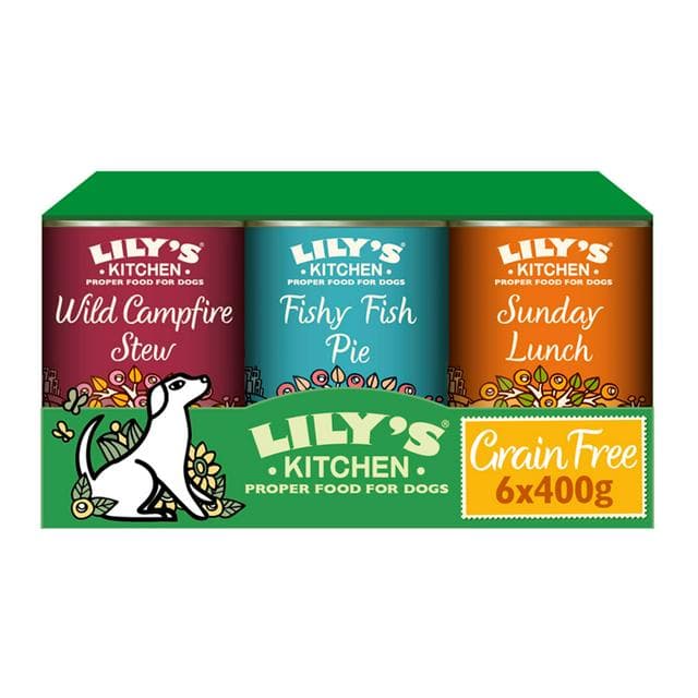 Lily's Kitchen Grain Free Multipack Adult Wet Dog Food 6x400g - gallery image 1