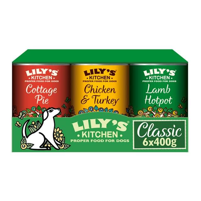 Lily's Kitchen Classic Dinners Multipack Adult Wet Dog Food 6x400g - gallery image 1