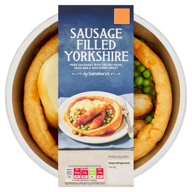 Sainsbury's Pub Classics Sausage Filled Yorkshire 470g (Serves 1) - gallery image 1