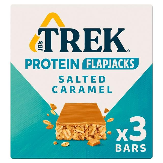 Trek Salted Caramel Protein Flapjacks 3x50g - gallery image 1