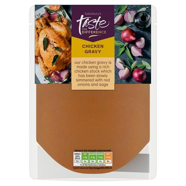 Sainsbury's Chicken Gravy Pouch, Taste the Difference 350g - gallery image 1