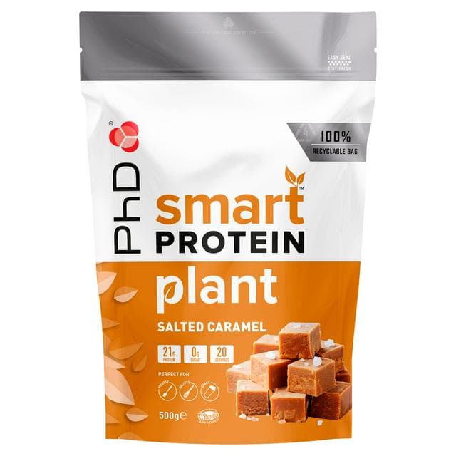 PhD Smart Protein Powder Plant Salted Caramel 500g - gallery image 1
