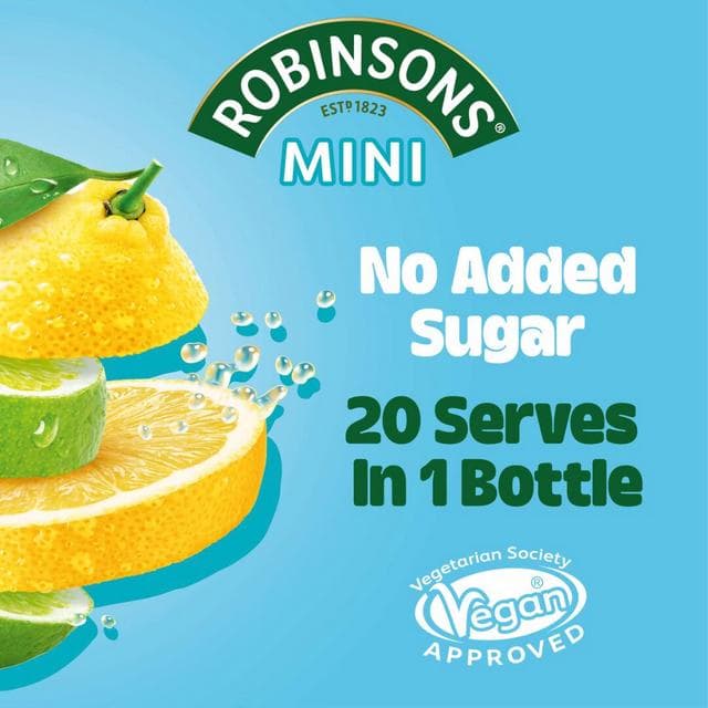 Robinsons Mini Lemon & Lime On The Go Squash 66ml - gallery image 2