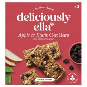 Deliciously Ella 3 x 50g Apple, Raisin & Cinnamon Multipack Oat Bars
