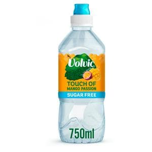 Volvic Touch of Fruit Sugar Free Mango Passion Natural Flavoured Water 750ml