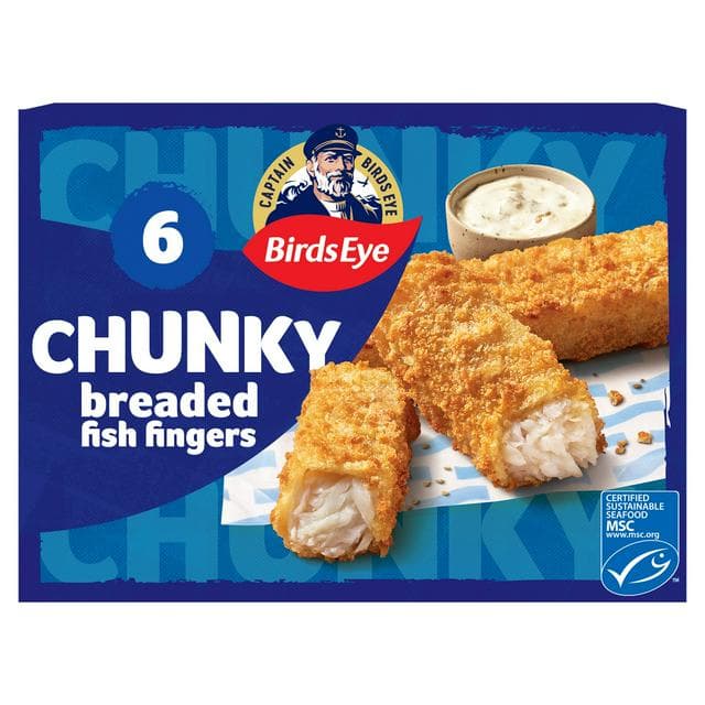 Birds Eye 6 Chunky Fish Fingers 360g - gallery image 1