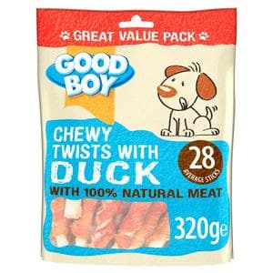Good Boy Pawsley & Co. Chewy Twists with Duck Dog Treats 320g