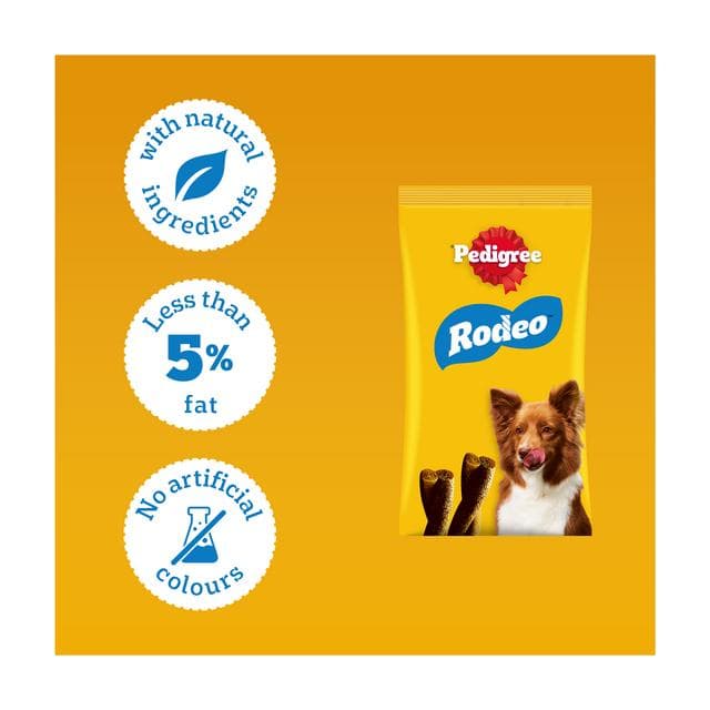 Pedigree Rodeo Adult Dog Treats Beef Sticks x7 123g - gallery image 3