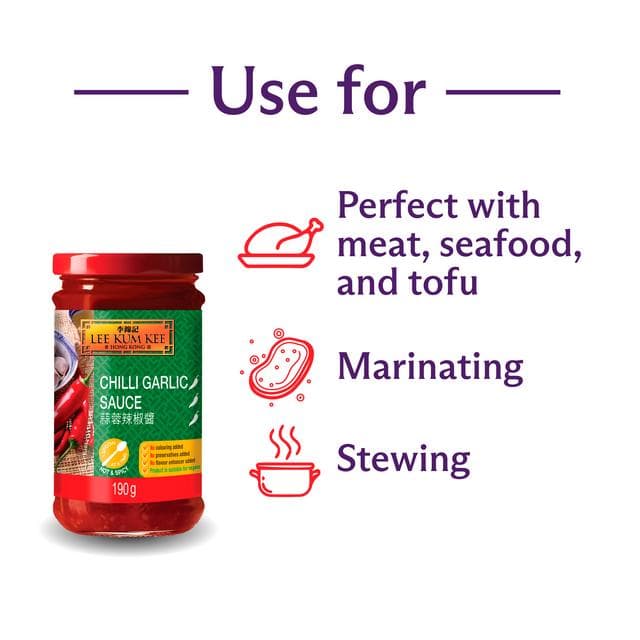 Lee Kum Kee Chilli Garlic Sauce 190g - gallery image 2