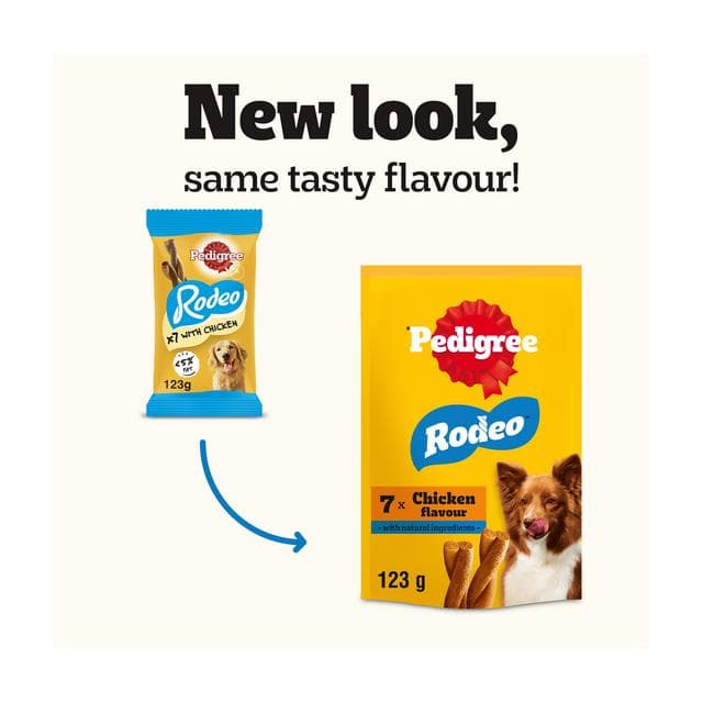 Pedigree Rodeo Adult Dog Treats Chicken Sticks x7 123g - gallery image 6