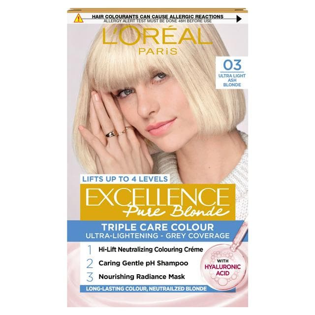 L'Oréal Paris Excellence Pure Blonde Permanent Hair Dye 03 Ultra Light Natural Blonde - gallery image 1