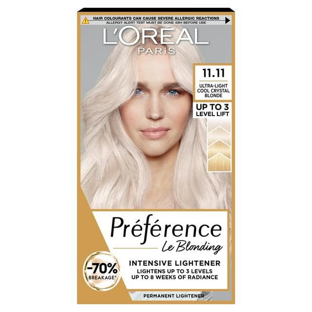 L'Oreal Paris Preference Permanent Hair Dye Venice Ultra-Light Cool Crystal Blonde 11.11 - gallery image 1