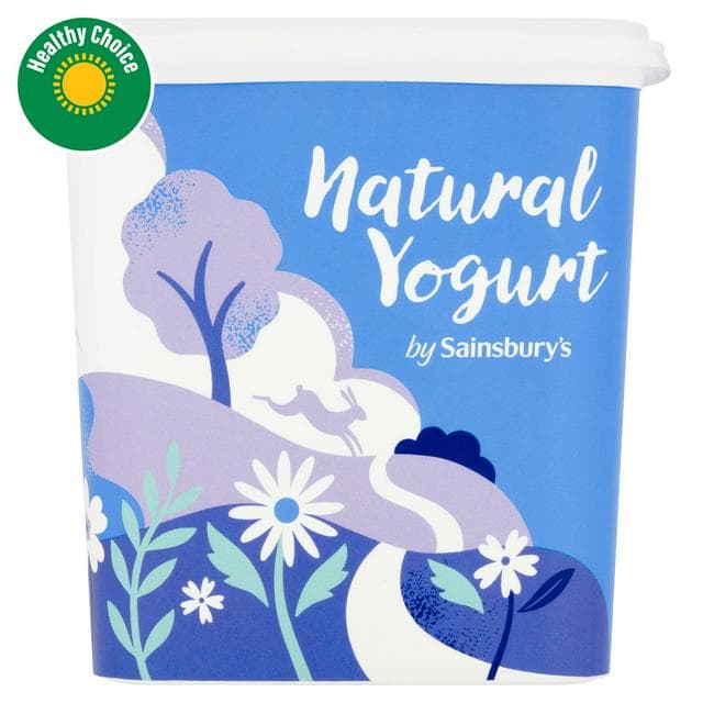 Sainsbury's Natural Yoghurt 1kg - gallery image 1