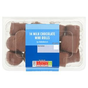 Sainsbury's 14 x Chocolate Mini Roll Bites