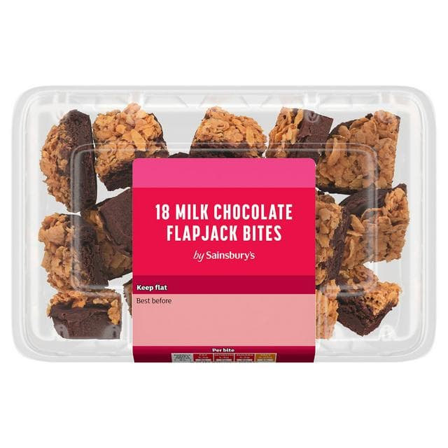 Sainsbury's 18 x Milk Chocolate Flapjack Mini Bites - gallery image 1