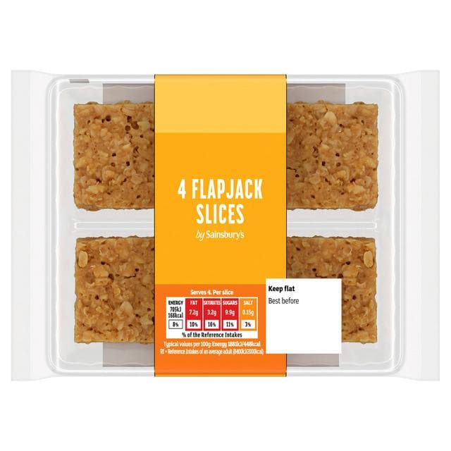 Sainsbury's Flapjack Cake Slices x4 - gallery image 1