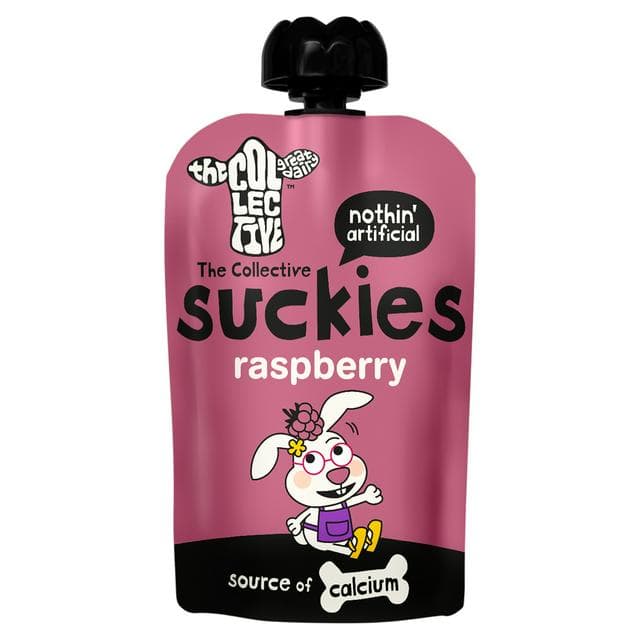 The Collective Suckies Raspberry Kids Yoghurt Pouch 90g - gallery image 1