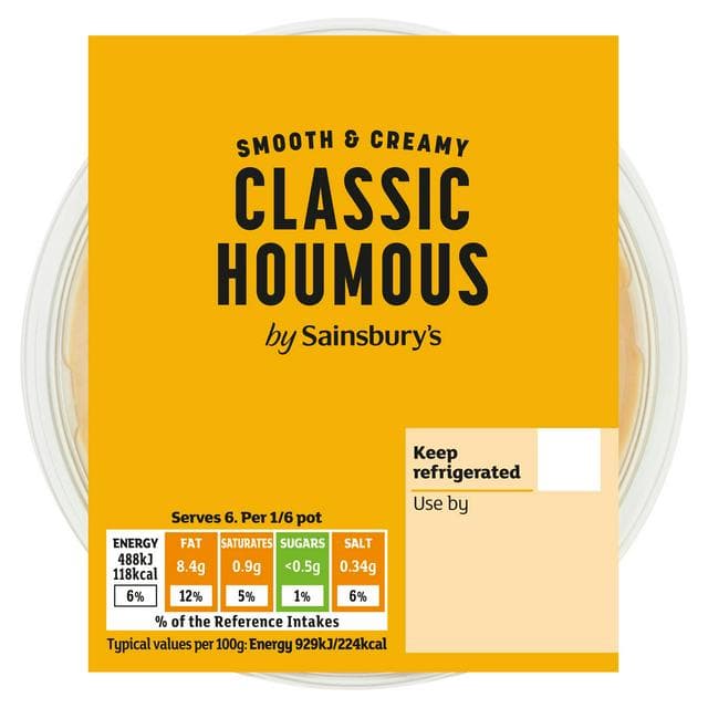 Sainsbury's Creamy Classic Houmous 315g - gallery image 1