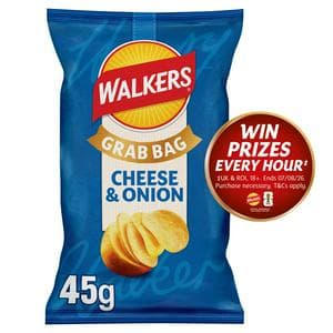 Walkers Cheese & Onion Crisps 45g