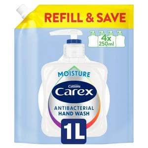 Carex 1L Moisture Antibacterial Hand Wash Refill Pack