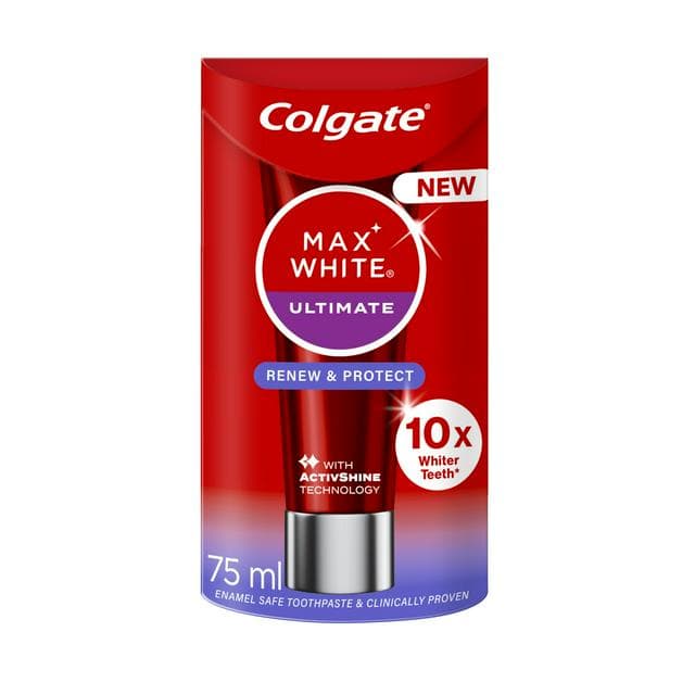 Colgate Max White Ultimate Renewal Teeth Whitening Toothpaste 75ml - gallery image 1