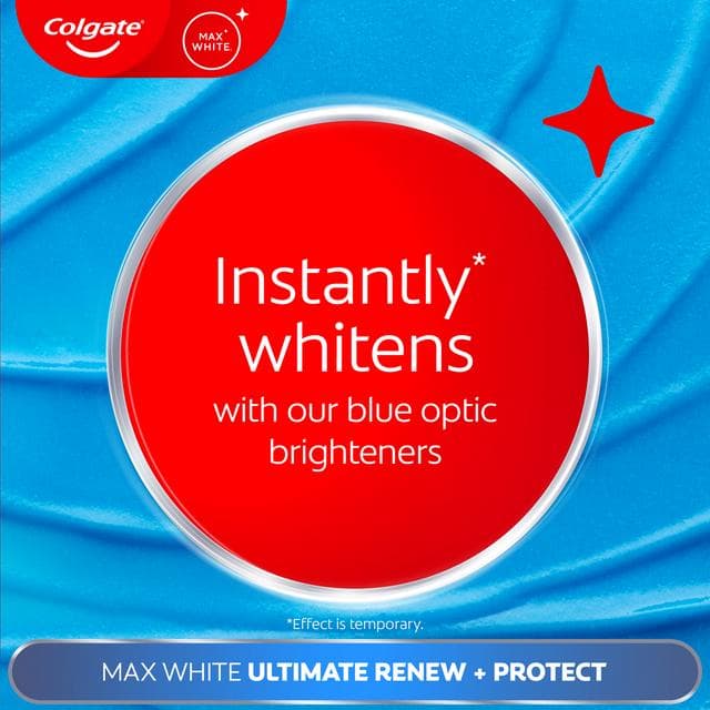 Colgate Max White Ultimate Renewal Teeth Whitening Toothpaste 75ml - gallery image 4